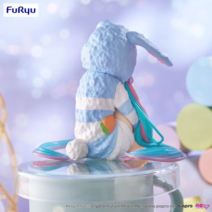 Hatsune Miku Noodle Stopper Figure Usamimi Pajama Blue Ver
