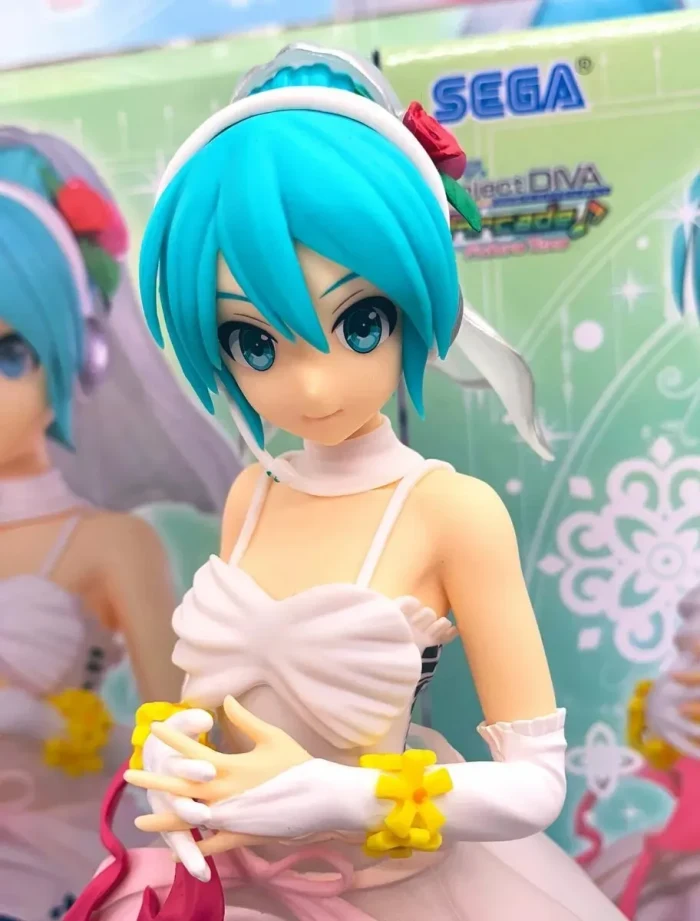 Hatsune Miku - Project DIVA Arcade Future Tone SPM Figure White Dress